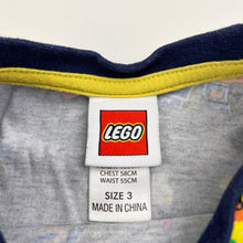 Load image into Gallery viewer, Boys LEGO, navy cotton tee / top, wash fade, FUC, size 3,  