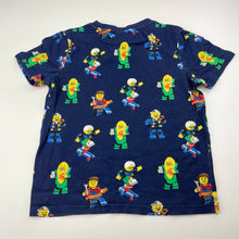 Load image into Gallery viewer, Boys LEGO, navy cotton tee / top, wash fade, FUC, size 3,  