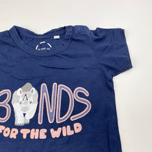 Load image into Gallery viewer, Unisex Bonds, navy Aust cotton tee / top, FUC, size 0,  