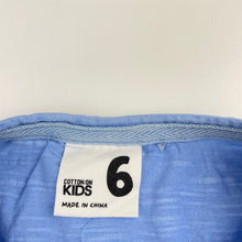 Load image into Gallery viewer, Boys Cotton On, lightweight cotton henley tee / top, FUC, size 6,  