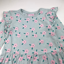 Load image into Gallery viewer, Girls Mango, stretchy floral long sleeve dress, FUC, size 6, L: 54cm