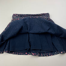 Load image into Gallery viewer, Girls Anko, floral cotton skirt, built-in shorts, elasticated, FUC, size 3,  