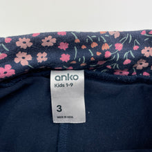 Load image into Gallery viewer, Girls Anko, floral cotton skirt, built-in shorts, elasticated, FUC, size 3,  