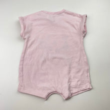Load image into Gallery viewer, Girls Dymples, pink stretchy romper, fruit, GUC, size 000,  