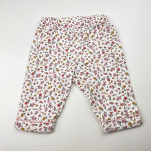 Load image into Gallery viewer, Girls Anko, floral flannel cotton pyjama pants / bottoms, GUC, size 000,  