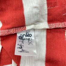 Load image into Gallery viewer, Boys Anko, striped cotton tee / top, GUC, size 3,  