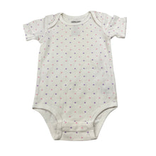 Load image into Gallery viewer, Girls KIRKLAND, cotton bodysuit / romper, hearts, EUC, size 0,  