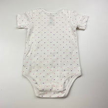 Load image into Gallery viewer, Girls KIRKLAND, cotton bodysuit / romper, hearts, EUC, size 0,  