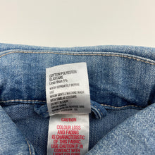 Load image into Gallery viewer, Girls H&amp;T, blue stretch denim jacket, FUC, size 3,  