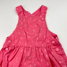 Load image into Gallery viewer, Girls Tiny Little Wonders, lightweight floral cotton overalls / shortalls, GUC, size 0,  