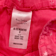 Load image into Gallery viewer, Girls Tiny Little Wonders, lightweight floral cotton overalls / shortalls, GUC, size 0,  