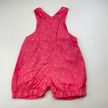 Load image into Gallery viewer, Girls Tiny Little Wonders, lightweight floral cotton overalls / shortalls, GUC, size 0,  
