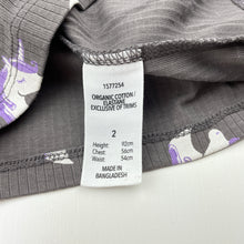 Load image into Gallery viewer, Girls KID, ribbed organic cotton blend top, unicorns, FUC, size 2,  