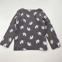 Load image into Gallery viewer, Girls KID, ribbed organic cotton blend top, unicorns, FUC, size 2,  