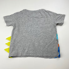 Load image into Gallery viewer, Boys Anko, grey marle tee / top, dinosaurs, FUC, size 2,  