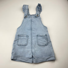 Load image into Gallery viewer, Girls Breakers, stretch denim overalls / shortalls, GUC, size 3,  