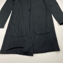 Load image into Gallery viewer, Girls KID, black longline cardigan, L: 69cm, FUC, size 10,  