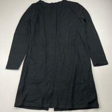 Load image into Gallery viewer, Girls KID, black longline cardigan, L: 69cm, FUC, size 10,  