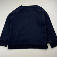 Load image into Gallery viewer, Girls Ghanda, navy fleece lined sweater / jumper, sequins, EUC, size 7-8,  
