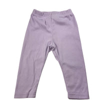 Load image into Gallery viewer, Girls purple, soft feel leggings / bottoms, FUC, size 0,  