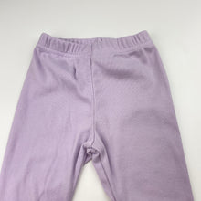 Load image into Gallery viewer, Girls purple, soft feel leggings / bottoms, FUC, size 0,  