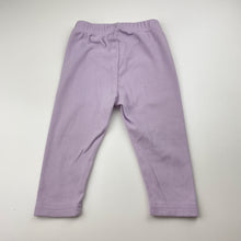 Load image into Gallery viewer, Girls purple, soft feel leggings / bottoms, FUC, size 0,  
