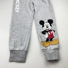 Load image into Gallery viewer, Boys Disney, Mickey Mouse fleece lined track pants, elasticated, Inside leg: 46cm, EUC, size 6,  