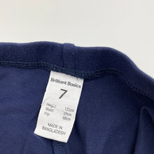 Load image into Gallery viewer, Girls Brilliant Basics, navy cropped leggings, Inside leg: 33cm, GUC, size 7,  