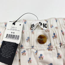 Load image into Gallery viewer, Girls Cotton On, floral denim cargo pants, elasticated, Inside leg: 54.5cm, NEW, size 9-10,  