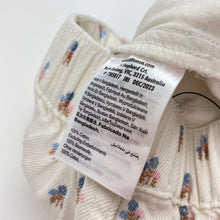 Load image into Gallery viewer, Girls Cotton On, floral denim cargo pants, elasticated, Inside leg: 54.5cm, NEW, size 9-10,  