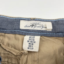 Load image into Gallery viewer, Boys H&amp;M, lightweight cotton chino pants, adjustable, Inisde leg: 35cm, GUC, size 3,  