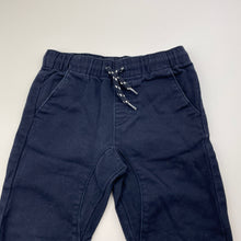Load image into Gallery viewer, Boys Anko, navy stretch denim pants, elasticated, GUC, size 3,  