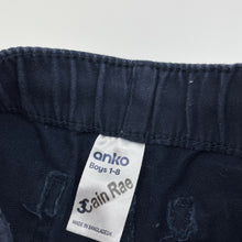 Load image into Gallery viewer, Boys Anko, navy stretch denim pants, elasticated, GUC, size 3,  