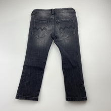 Load image into Gallery viewer, Unisex H&amp;M, skinny fit stretch denim jeans, adjustable, Inside leg: 32.5cm, GUC, size 3,  
