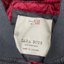 Load image into Gallery viewer, Boys Zara, lightly quilted zip up jacket / coat, GUC, size 9-10,  
