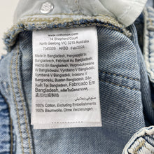 Load image into Gallery viewer, Unisex Cotton On, blue denim jeans, adjustable, Inside leg: 48cm, FUC, size 7,  