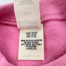 Load image into Gallery viewer, Girls Bonds, EXPLORER fleece sweater / jumper, marks on cuffs, FUC, size 3,  