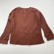 Load image into Gallery viewer, Unisex JAMIE KAY, waffle organic cotton long sleeve top, wash fade, FUC, size 3,  