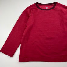 Load image into Gallery viewer, Boys Uniqlo, red marle long sleeve activewear top, FUC, size 5,  