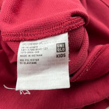 Load image into Gallery viewer, Boys Uniqlo, red marle long sleeve activewear top, FUC, size 5,  