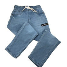 Load image into Gallery viewer, Boys Pantaloons, knit stretch denim pants, elasticated, Inside leg: 49cm, FUC, size 5-6,  