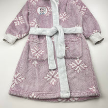 Load image into Gallery viewer, Girls Disney, Frozen Elsa fleece dressing gown / bath robe, FUC, size 3,  