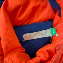 Load image into Gallery viewer, Boys Lily &amp; Dan, fleece lined thick hooded puffer vest, EUC, size 2,  