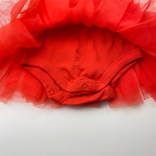 Load image into Gallery viewer, Girls Target, orange tutu romper, light mark on back, FUC, size 0,  