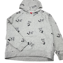 Load image into Gallery viewer, Girls Disney, Mickey Mouse fleece lined hoodie sweater, mark back left cuff, FUC, size 14,  