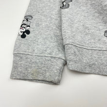 Load image into Gallery viewer, Girls Disney, Mickey Mouse fleece lined hoodie sweater, mark back left cuff, FUC, size 14,  