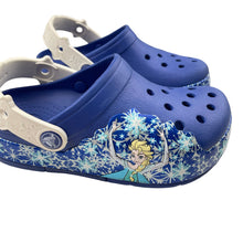Load image into Gallery viewer, Shoes Crocs, Disney Frozen Elsa clogs, GUC, size 12,  