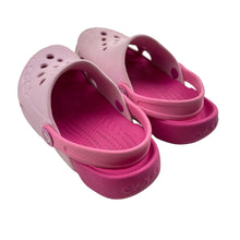 Load image into Gallery viewer, Shoes Crocs, pink clogs, scuffs on toes, FUC, size 9,  