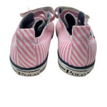 Load image into Gallery viewer, Shoes POLO RALPH LAUREN, striped canvas shoes, US 9, EU 25.5, marks on toes, FUC, size 8.5,  