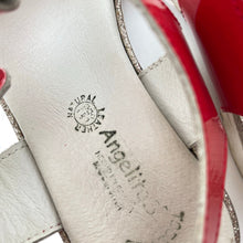 Load image into Gallery viewer, Shoes Angelitos, red patent leather sandals, Made in Spain, EU 32, FUC, size 13.5,  